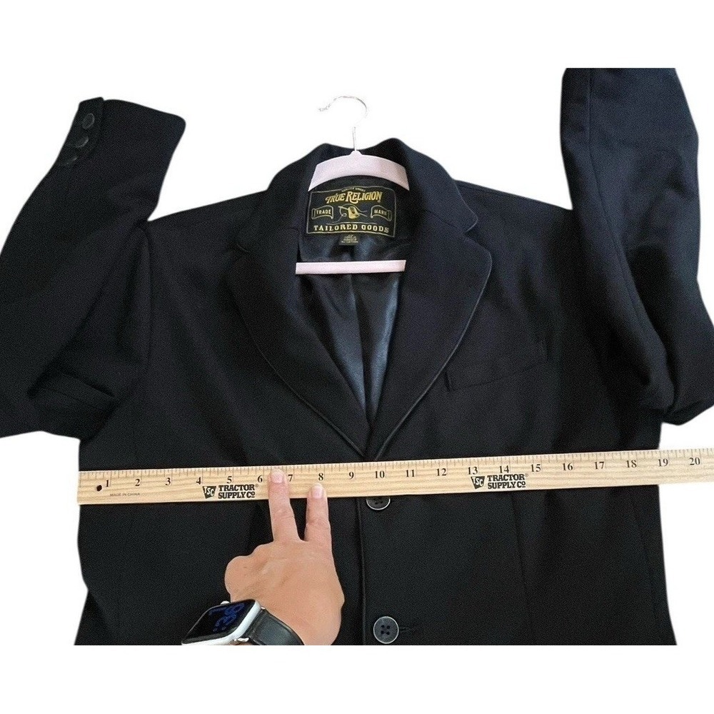 TRUE RELIGION Men's CASUAL TAILORED PONTE BLAZER JACKET Long Sleeve STRETCH sz S - Picture 9 of 15